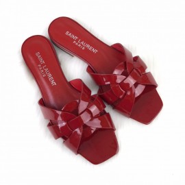 Yves Saint Laurent Tribute Flat Sandal Red