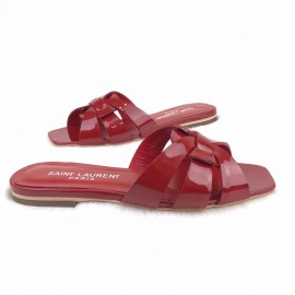 Yves Saint Laurent Tribute Flat Sandal Red