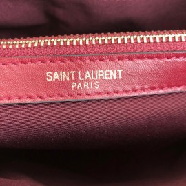 Yves Saint Laurent (ysl) Claret Red Loulou Large Gold