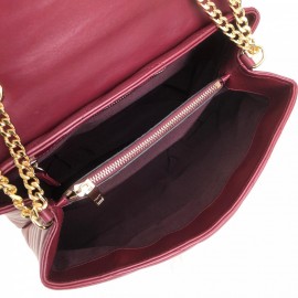 Yves Saint Laurent (ysl) Claret Red Loulou Large Gold