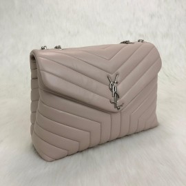 Yves Saint Laurent (ysl) Cream Loulou Large Silver