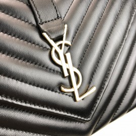 Yves Saint Laurent (ysl) Medium College Bag Gold