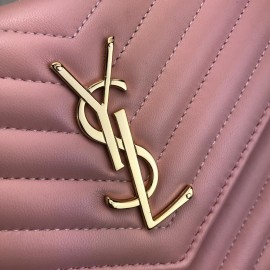 Yves Saint Laurent (ysl) Quilted Shoulder Bag Powder Gold