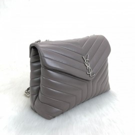 Yves Saint Laurent (ysl) Mink Loulou Large Silver