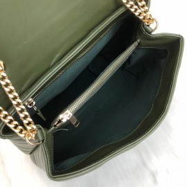 Yves Saint Laurent (ysl) Green Loulou Large Gold