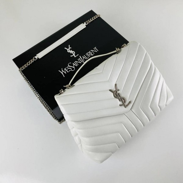 Yves Saint Laurent Loulou Small Silver