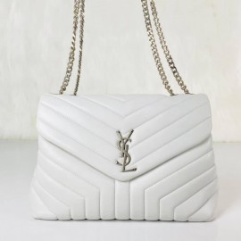 Yves Saint Laurent Loulou Small Silver