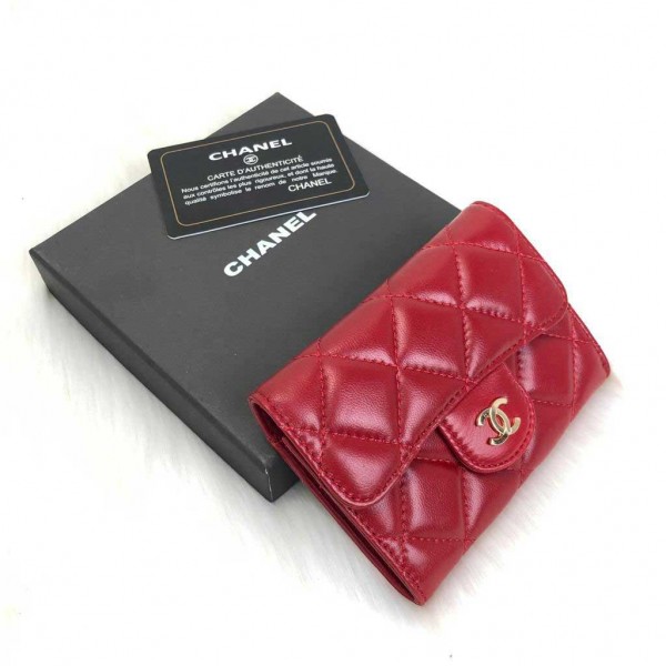 Chanel Flap Wallet Mini Red