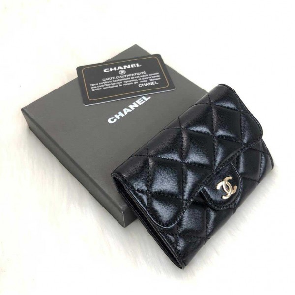 Chanel Flap Wallet Mini Black