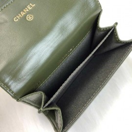 Chanel Flap Wallet Mini Green