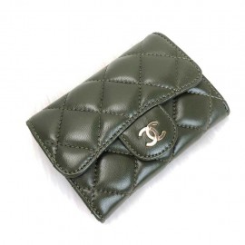 Chanel Flap Wallet Mini Green