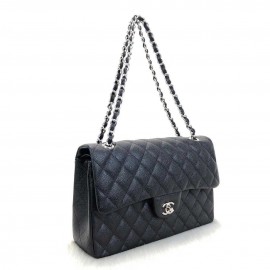 Chanel Jumbo Flap Bag Caviar (3,55) Silver